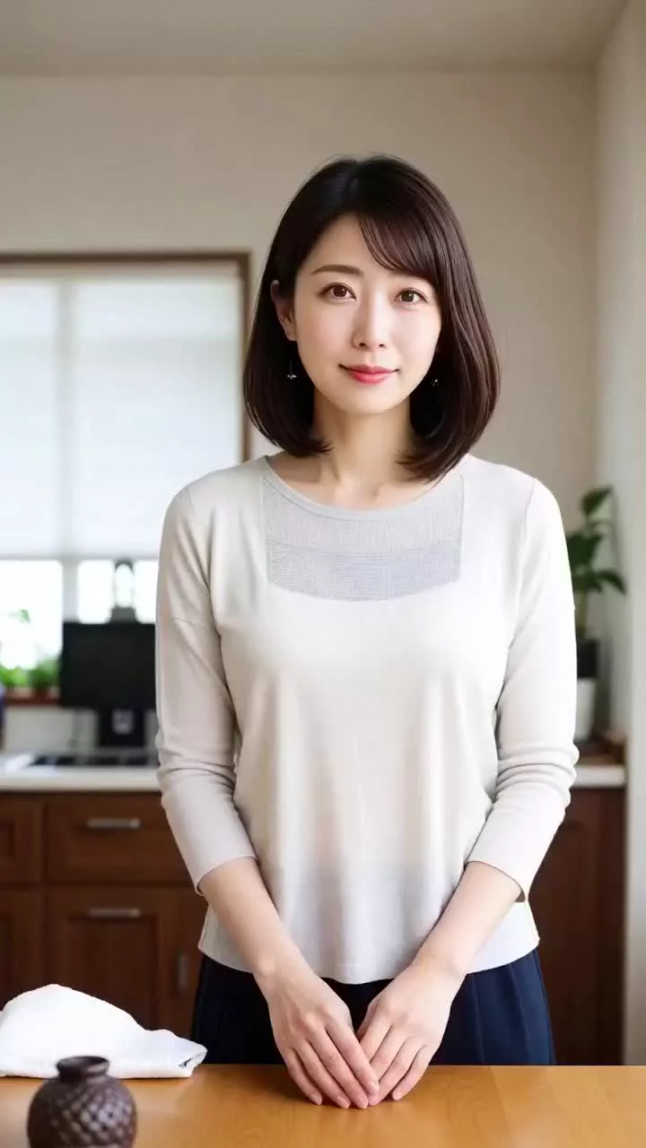 お料理教室の先生が脱がされ、透明人間2人と涙の立ちバック