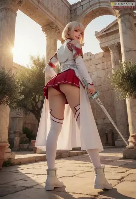 S◯Oコスプレ💖ローアングルからお尻を狙い撃ち💖