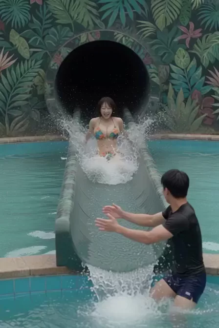 出口で胸を揉む係のお兄さん