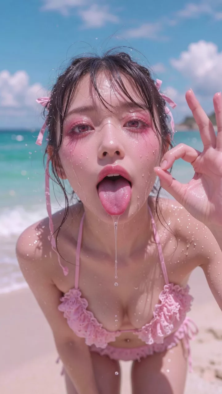 水着ギャルしこしこ