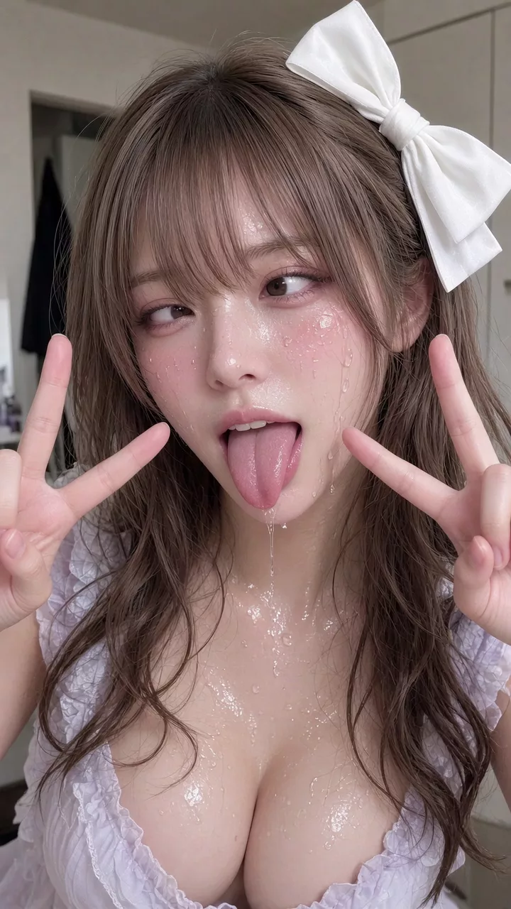 アヘ顔ダブルピース